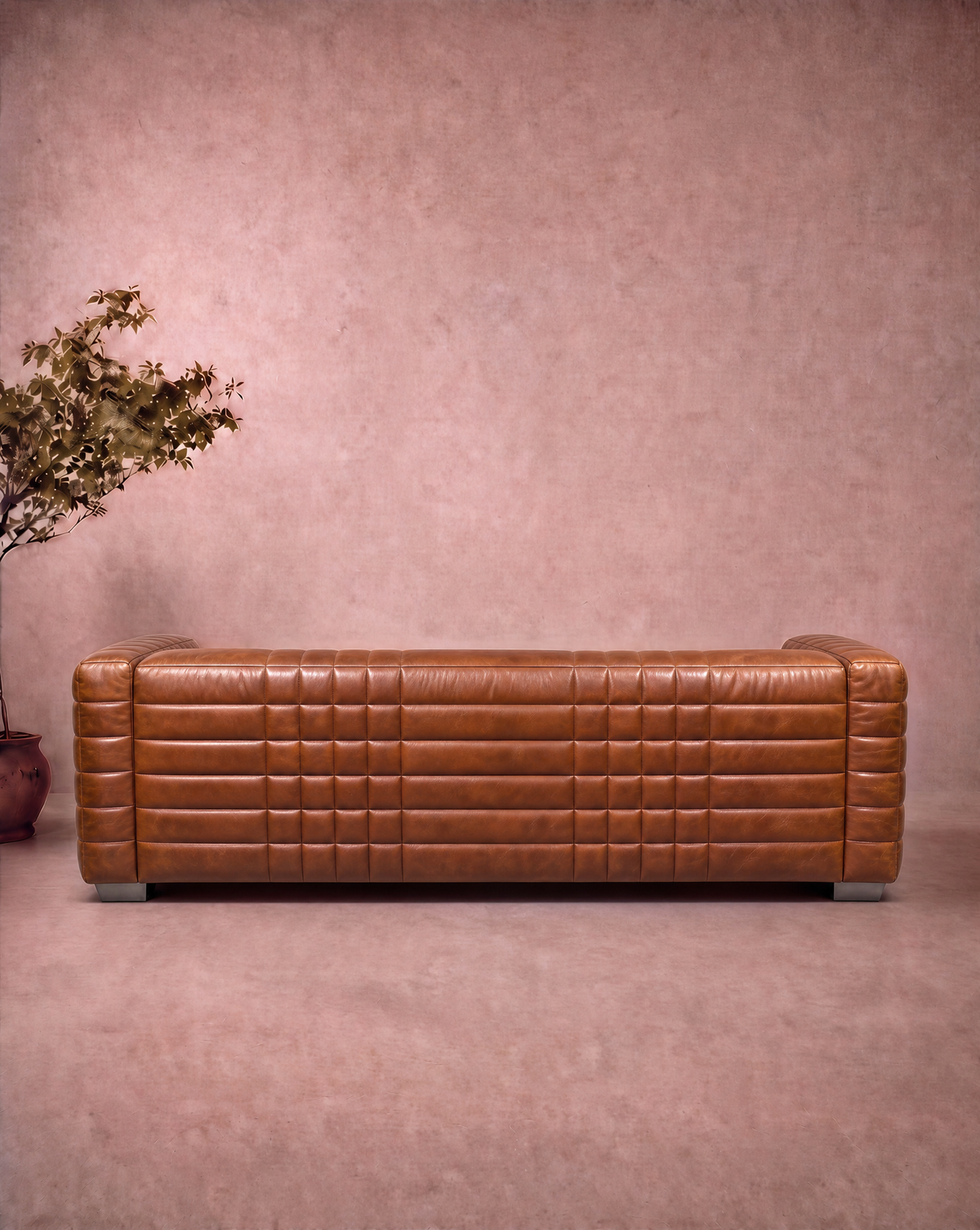 Cognac Sofa 3 Seater