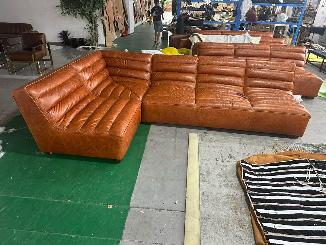 Shabby L-Shaped Sofa