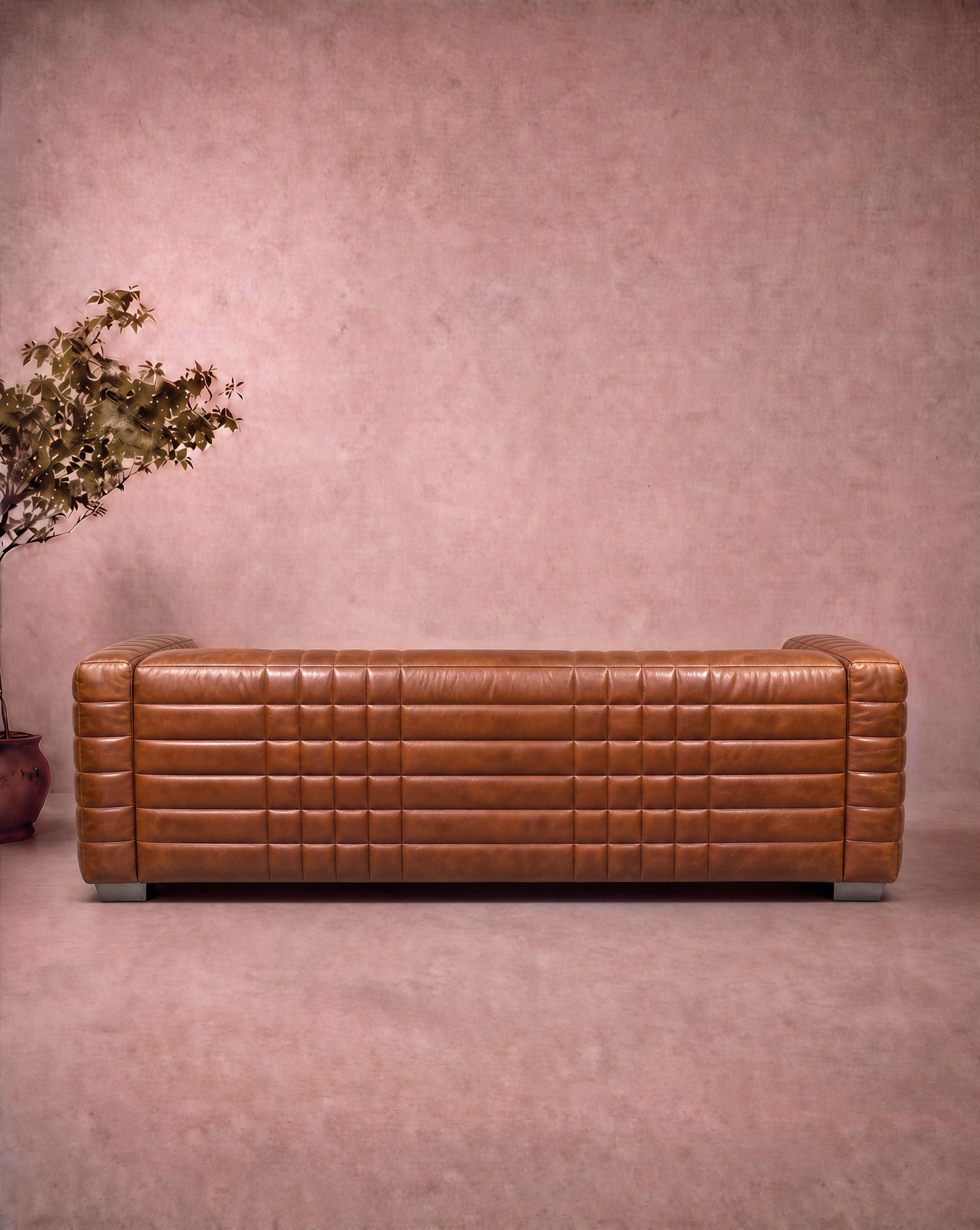 Cognac Sofa 3 Seater