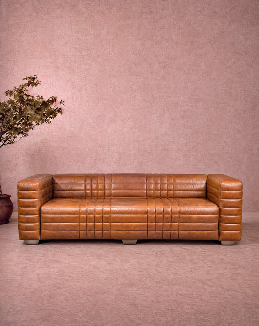 Cognac Sofa 3 Seater