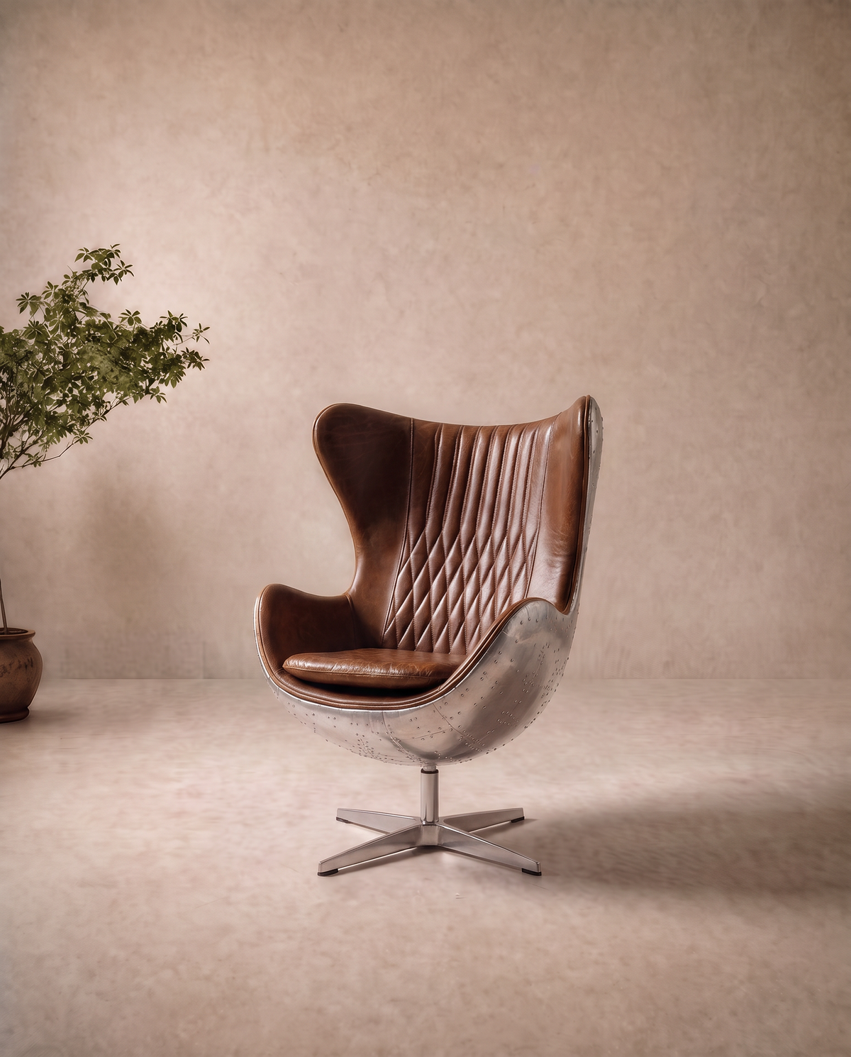 Swivel Steel Egg Single Seater